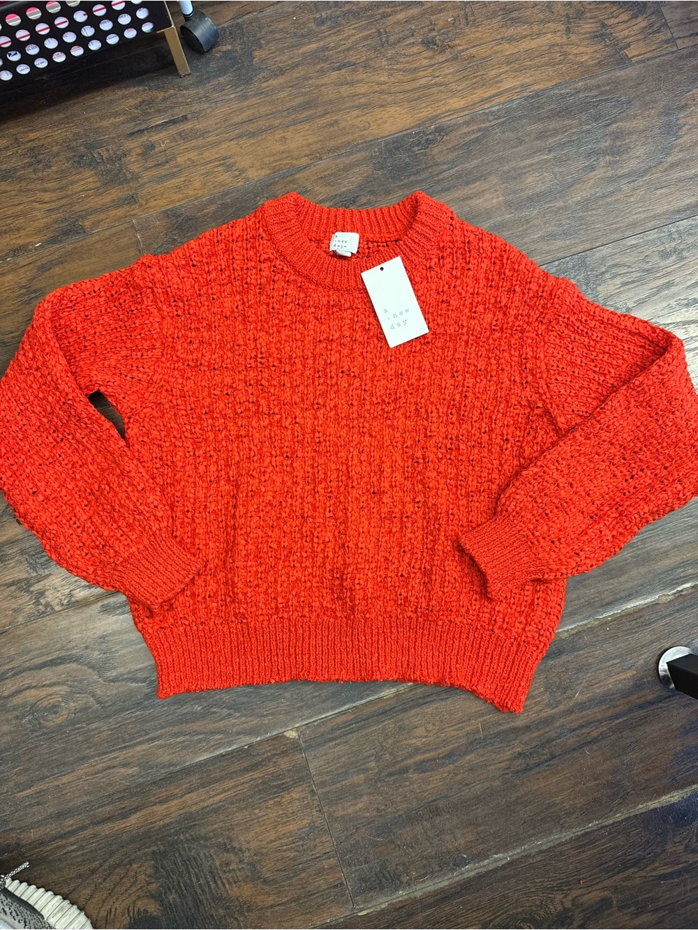 Women's Long Sleeve Round Neck Tape Yarn Pullover Sweater - A New Day <<<436>>> - Picture 2 of 7